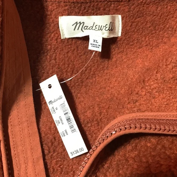 Madewell Polartec Fleece Hoodie Jacket Size XL - Picture 7 of 11